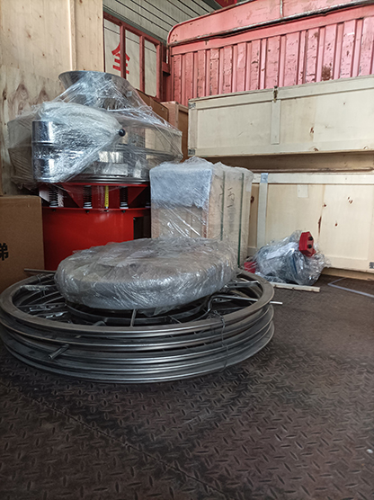 旋振篩、網(wǎng)架、電機、檢驗篩等發(fā)貨